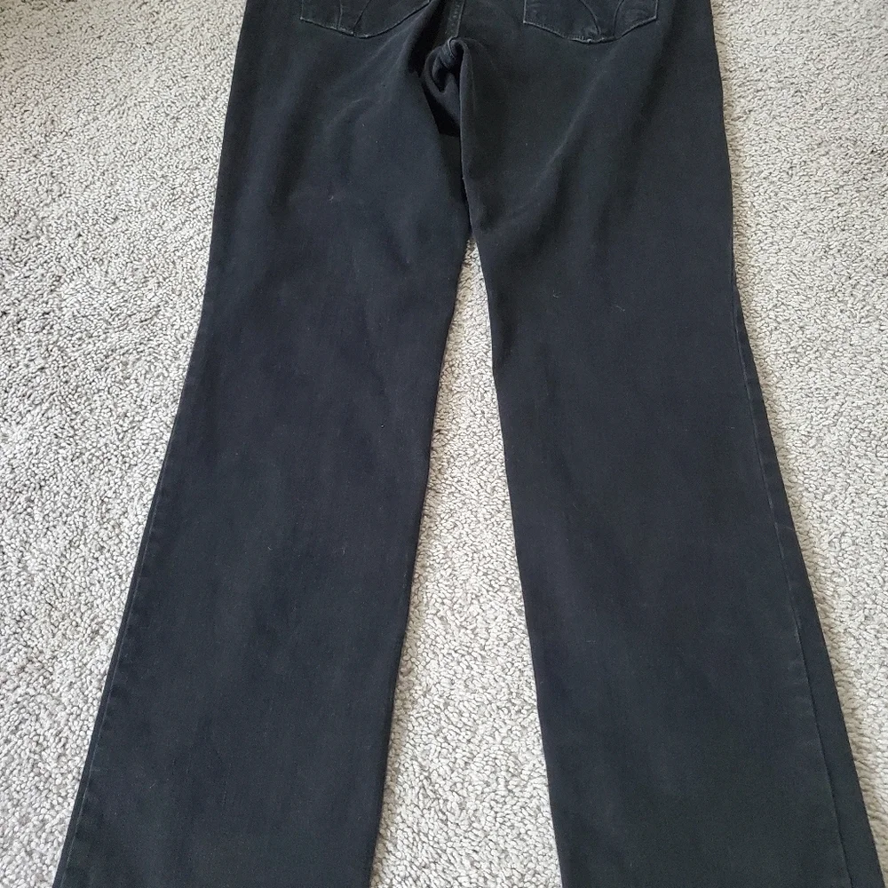 Levi's 505 Straight Leg Womens Black Jeans Size 12 Long